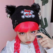 Load image into Gallery viewer, Gothic Cat Ears Beanie
