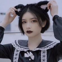 Load image into Gallery viewer, Gothic Cat Ears Hair Clip
