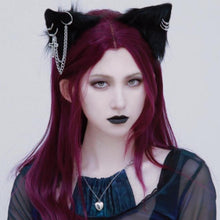 Load image into Gallery viewer, Gothic Cat Ears Hair Clip
