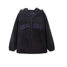 Load image into Gallery viewer, Gothic Cat Ears Woolly Hoodie
