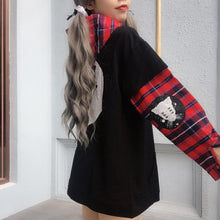 Load image into Gallery viewer, Gothic Cat Hooded Pullover
