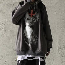 Load image into Gallery viewer, Gothic Cat Oversized Hoodies
