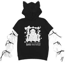 Load image into Gallery viewer, Gothic Fantasy Cat Ear Hoodie
