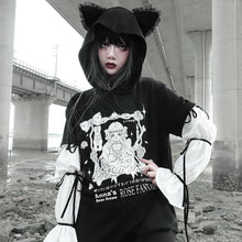 Load image into Gallery viewer, Gothic Fantasy Cat Ear Hoodie
