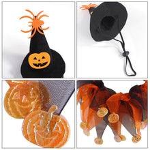 Load image into Gallery viewer, Halloween Witch Hat and Bandana Set
