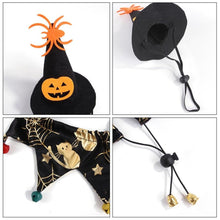 Load image into Gallery viewer, Halloween Witch Hat and Bandana Set
