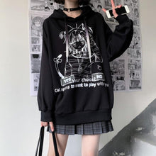 Load image into Gallery viewer, Harajuku Kitty Hoodie [With Fleece Lining]
