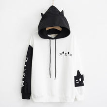 Load image into Gallery viewer, Harajuku Style Cat Ears Hoodies
