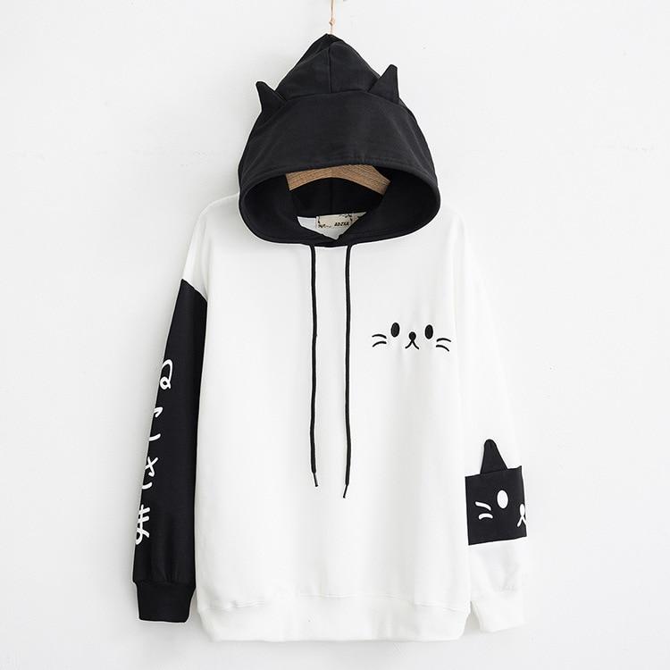 Harajuku Style Cat Ears Hoodies