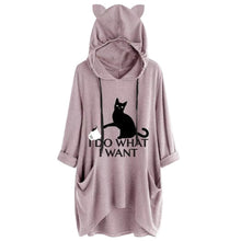 Load image into Gallery viewer, &quot;I Do What I Want&quot; Cat Ears Pullover [Plus Size Available]
