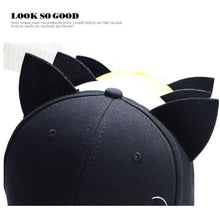 Load image into Gallery viewer, Playful Meow - K-pop Style Starred Cat Ear Cap- Review
