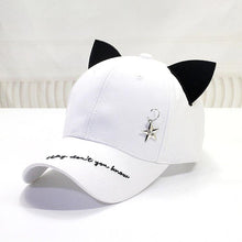 Load image into Gallery viewer, Playful Meow - K-pop Style Starred Cat Ear Cap- Review
