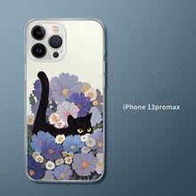 Load image into Gallery viewer, Kitty In The Garden iPhone Case
