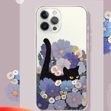 Load image into Gallery viewer, Kitty In The Garden iPhone Case
