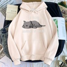 Load image into Gallery viewer, Kitty Morning Mood Hoodie
