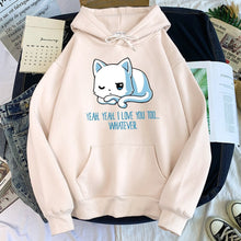 Load image into Gallery viewer, Kitty Morning Mood Hoodie [Plus Sizes Available]
