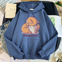 Load image into Gallery viewer, Kitty Morning Mood Hoodie [Plus Sizes Available]
