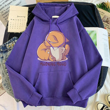 Load image into Gallery viewer, Kitty Morning Mood Hoodie [Plus Sizes Available]
