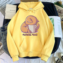 Load image into Gallery viewer, Kitty Morning Mood Hoodie

