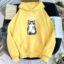 Load image into Gallery viewer, Kitty Morning Mood Hoodie
