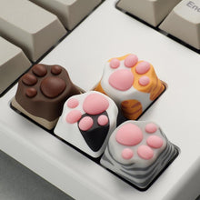 Load image into Gallery viewer, Playful Meow - Kitty Paw Artisan Key Caps- Review
