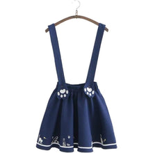 Load image into Gallery viewer, Kitty Paws Skirt [Removable Suspender]
