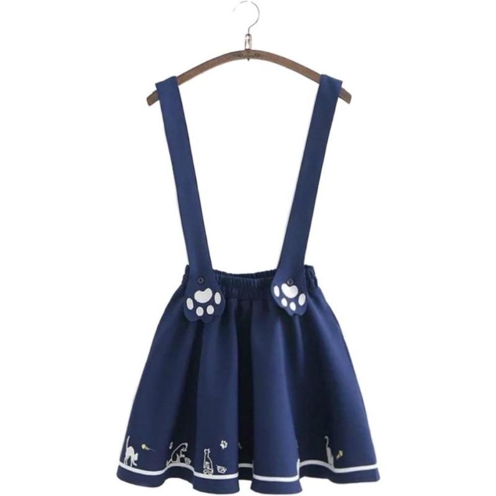 Kitty Paws Skirt [Removable Suspender]