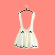 Load image into Gallery viewer, Kitty Paws Skirt [Removable Suspender]
