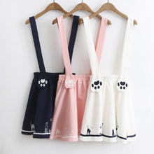 Load image into Gallery viewer, Kitty Paws Skirt [Removable Suspender]
