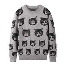 Load image into Gallery viewer, Knitted Kitty Face Pullover [Plus Size Available]
