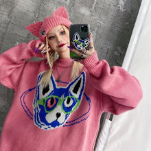 Load image into Gallery viewer, Knitted Sphinx Pullover
