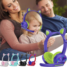 Load image into Gallery viewer, Playful Meow - LED Cat Ear Headphones For Children [Bluetooth Wireless | With Mic]- Review
