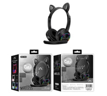 Load image into Gallery viewer, Playful Meow - LED Cat Ear Headphones For Children [Bluetooth Wireless | With Mic]- Review
