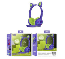 Load image into Gallery viewer, Playful Meow - LED Cat Ear Headphones For Children [Bluetooth Wireless | With Mic]- Review
