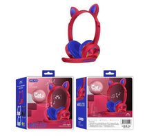 Load image into Gallery viewer, Playful Meow - LED Cat Ear Headphones For Children [Bluetooth Wireless | With Mic]- Review
