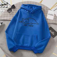 Load image into Gallery viewer, Lazy Cat Print Hoodie [Plus Size Available]
