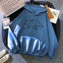 Load image into Gallery viewer, Lazy Cat Print Hoodie [Plus Size Available]
