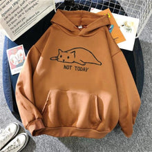 Load image into Gallery viewer, Lazy Cat Print Hoodie [Plus Size Available]
