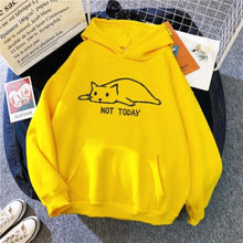 Load image into Gallery viewer, Lazy Cat Print Hoodie [Plus Size Available]
