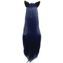 Load image into Gallery viewer, Playful Meow - Legendary Dark Blue Wig [With Detachable Ears]- Review
