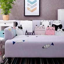 Load image into Gallery viewer, Playful Meow - Lovely Cat Spandex Sofa Cover- Review
