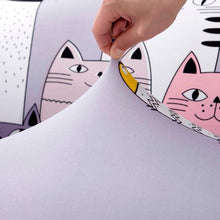 Load image into Gallery viewer, Playful Meow - Lovely Cat Spandex Sofa Cover- Review
