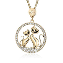 Load image into Gallery viewer, Playful Meow - Lovely Couple Cat Necklace (Allergy Free)- Review
