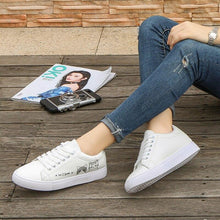 Load image into Gallery viewer, Playful Meow - Meow Lace-up Cute Sneakers- Review
