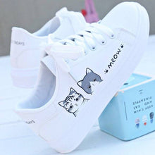 Load image into Gallery viewer, Playful Meow - Meow Lace-up Cute Sneakers- Review
