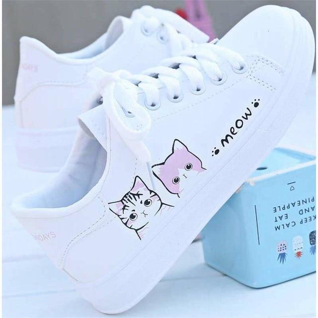 Playful Meow - Meow Lace-up Cute Sneakers- Review