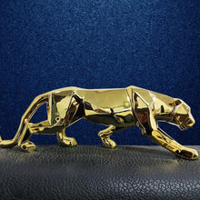 Load image into Gallery viewer, Playful Meow - Modern Panther Geometric Style Décor - Home &amp; Décor - Gold-S 26x5x8cm / 10.2x2x3.1in-

