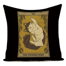 Load image into Gallery viewer, Mysterious Tarot Cat Pillow Cases
