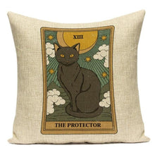 Load image into Gallery viewer, Mysterious Tarot Cat Pillow Cases
