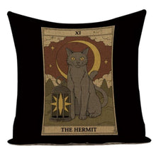 Load image into Gallery viewer, Mysterious Tarot Cat Pillow Cases
